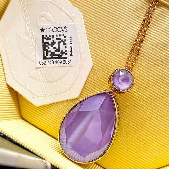 Swarovski “Orbita” Reversible Drop Cut, Multicolored Necklace - Picture 10 of 16